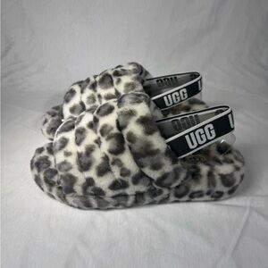 UGG - Women’s Fluff Yeah Slide - Snow Leopard